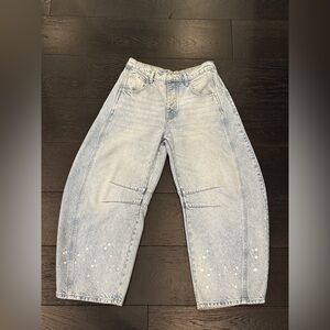 We The Free Wide Leg Barrel Jean